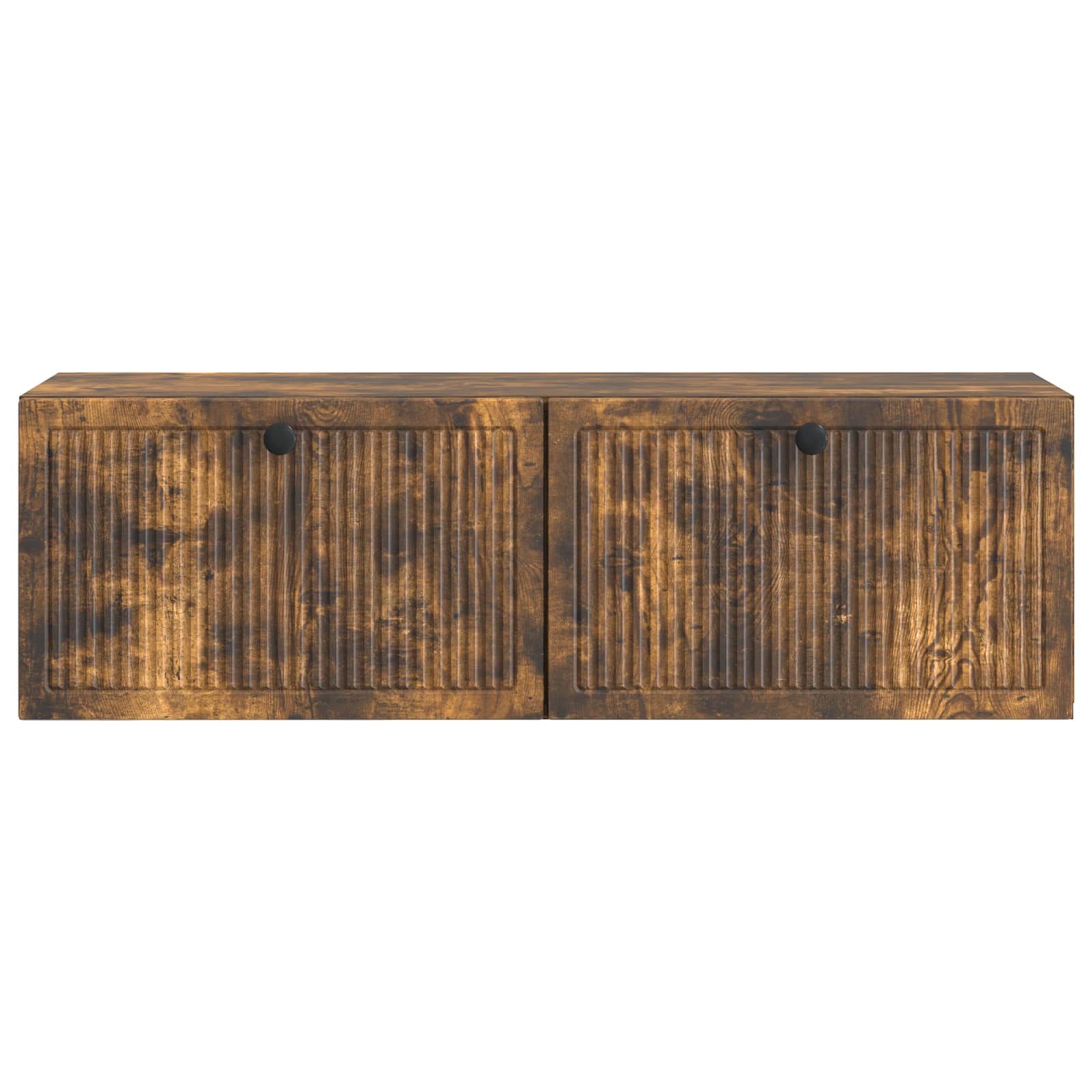Væghængt TV-skab Røget eg 98 x 31 x 30 cm Konstrueret træ