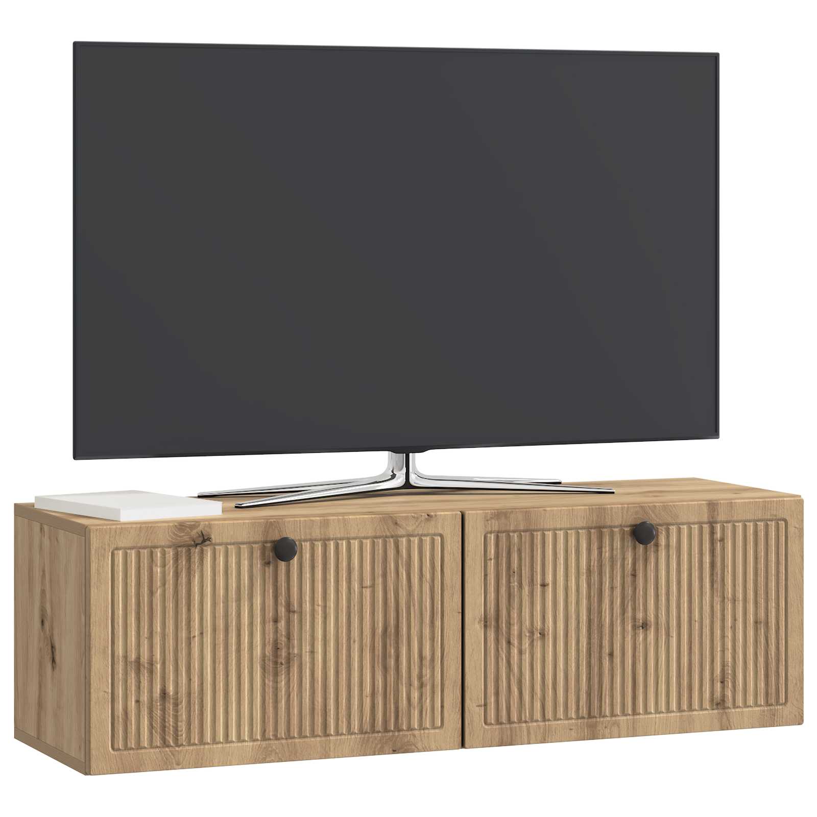 Væghængt TV-skab Artisan-eg 98 x 31 x 30 cm Konstrueret træ