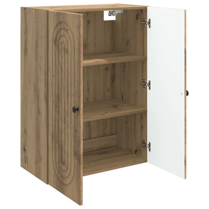 Vægmonteret skab 66 x 34,5 x 90 cm Konstrueret træ Artisan-eg
