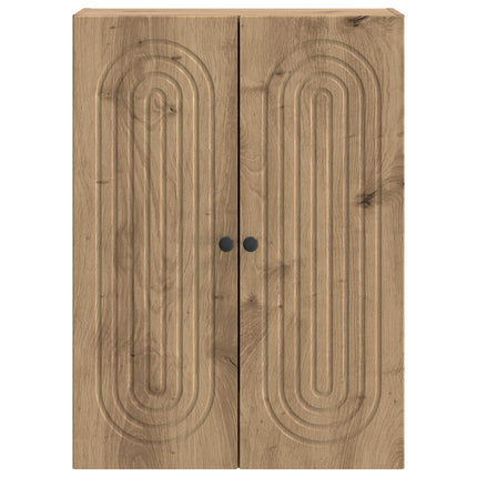 Vægmonteret skab 66 x 34,5 x 90 cm Konstrueret træ Artisan-eg