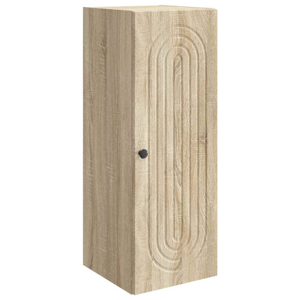 Vægmonteret skab Sonoma-eg 33 x 34,5 x 90 cm Konstrueret træ