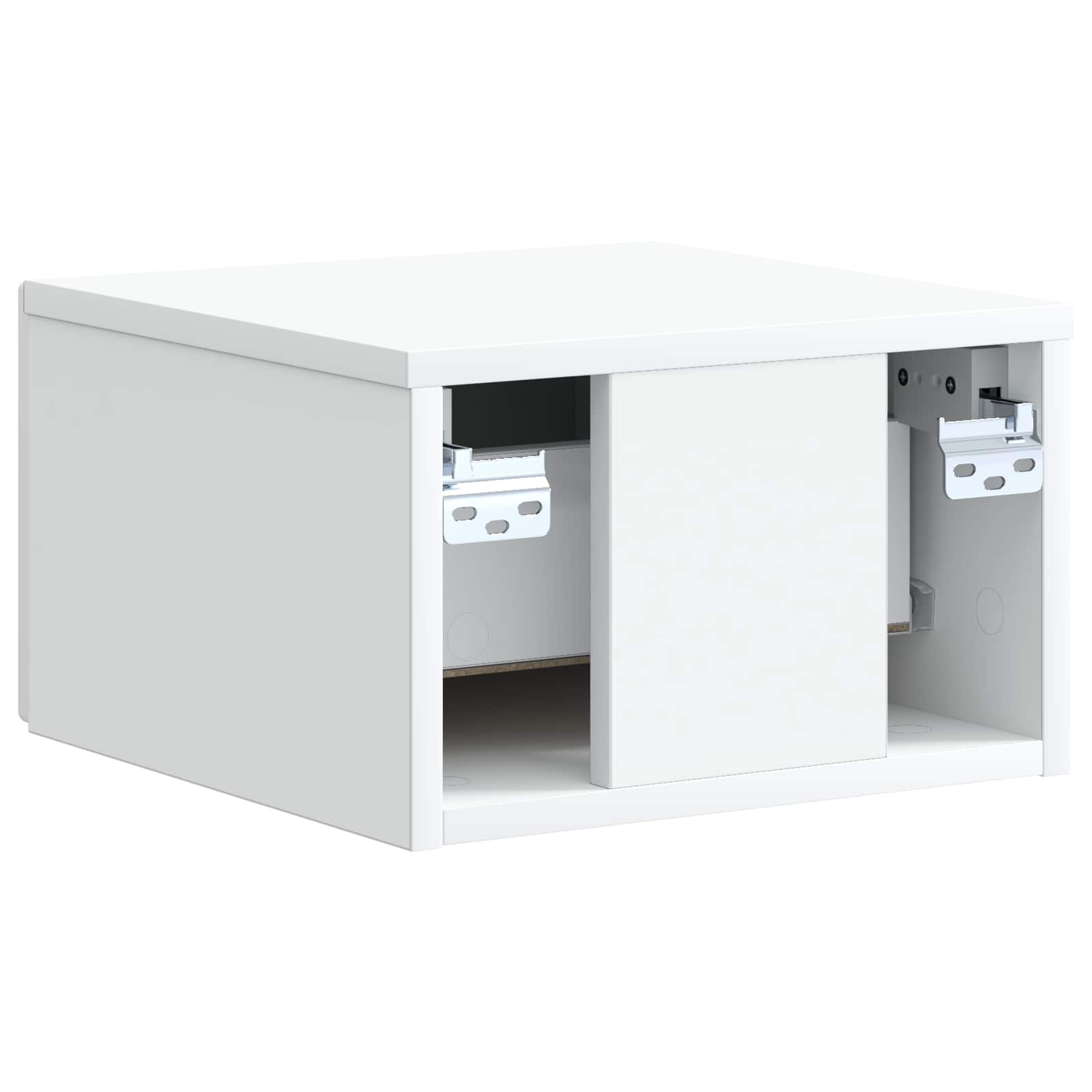 Væghængt Natbord 2 pcs Hvid 33 x 34,5 x 20 cm Konstrueret træ