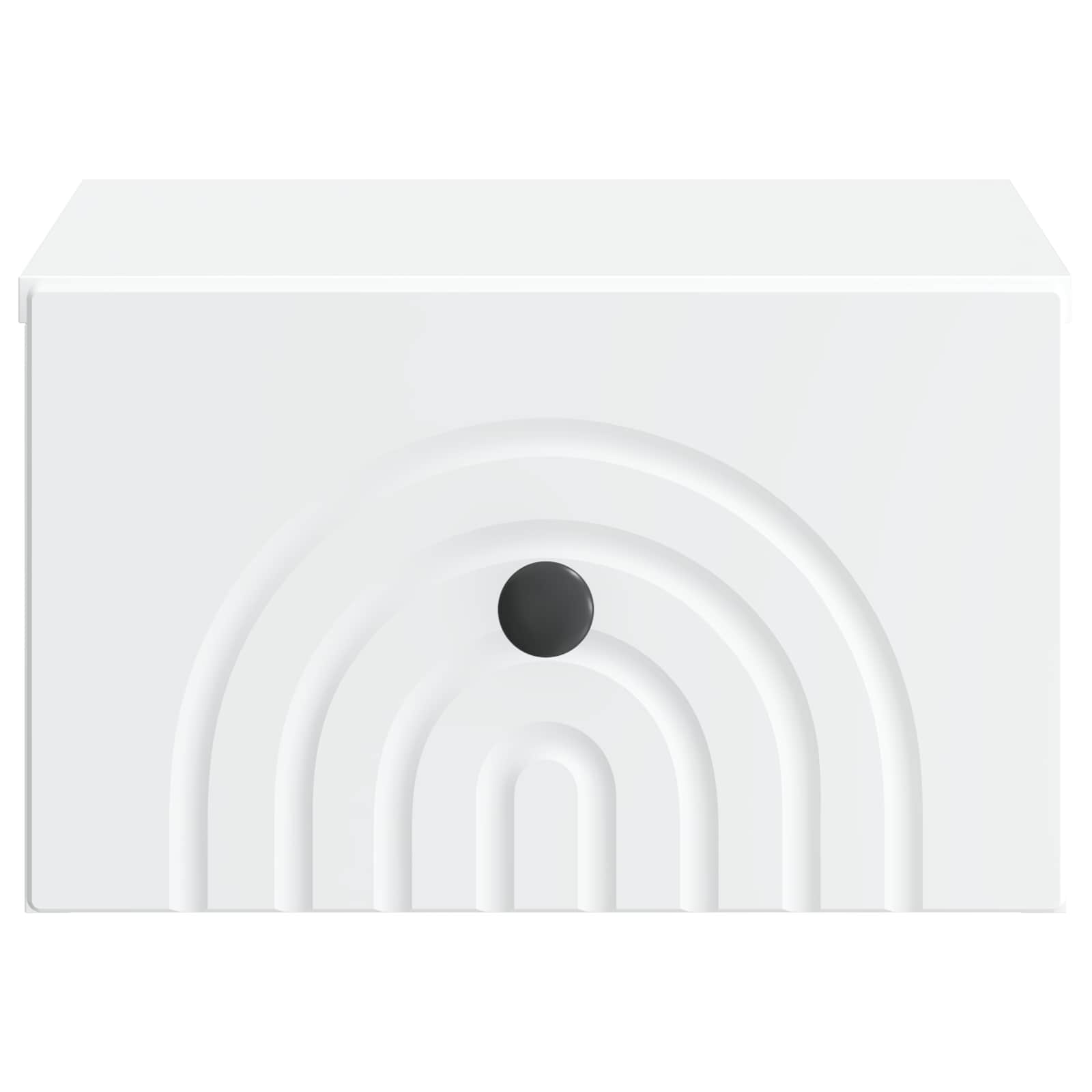 Væghængt Natbord 2 pcs Hvid 33 x 34,5 x 20 cm Konstrueret træ