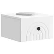 Væghængt Natbord 2 pcs Hvid 33 x 34,5 x 20 cm Konstrueret træ