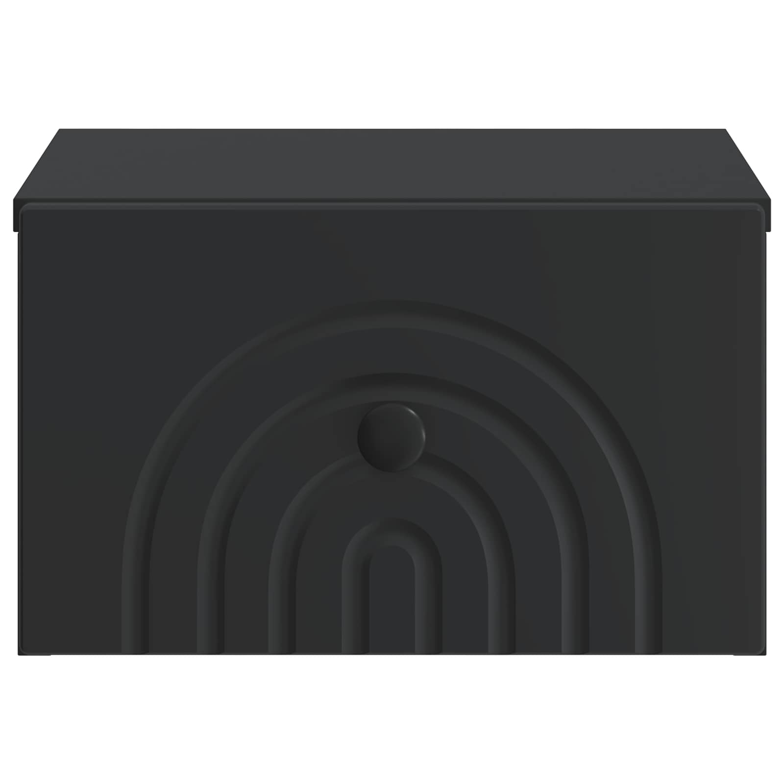 Væghængt Natbord 2 pcs Sort 33 x 34,5 x 20 cm Konstrueret træ
