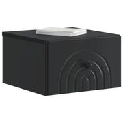 Væghængt Natbord 2 pcs Sort 33 x 34,5 x 20 cm Konstrueret træ