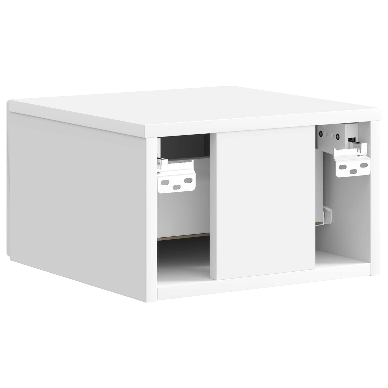 Væghængt Natbord 2 pcs Hvid højglans 33 x 34,5 x 20 cm