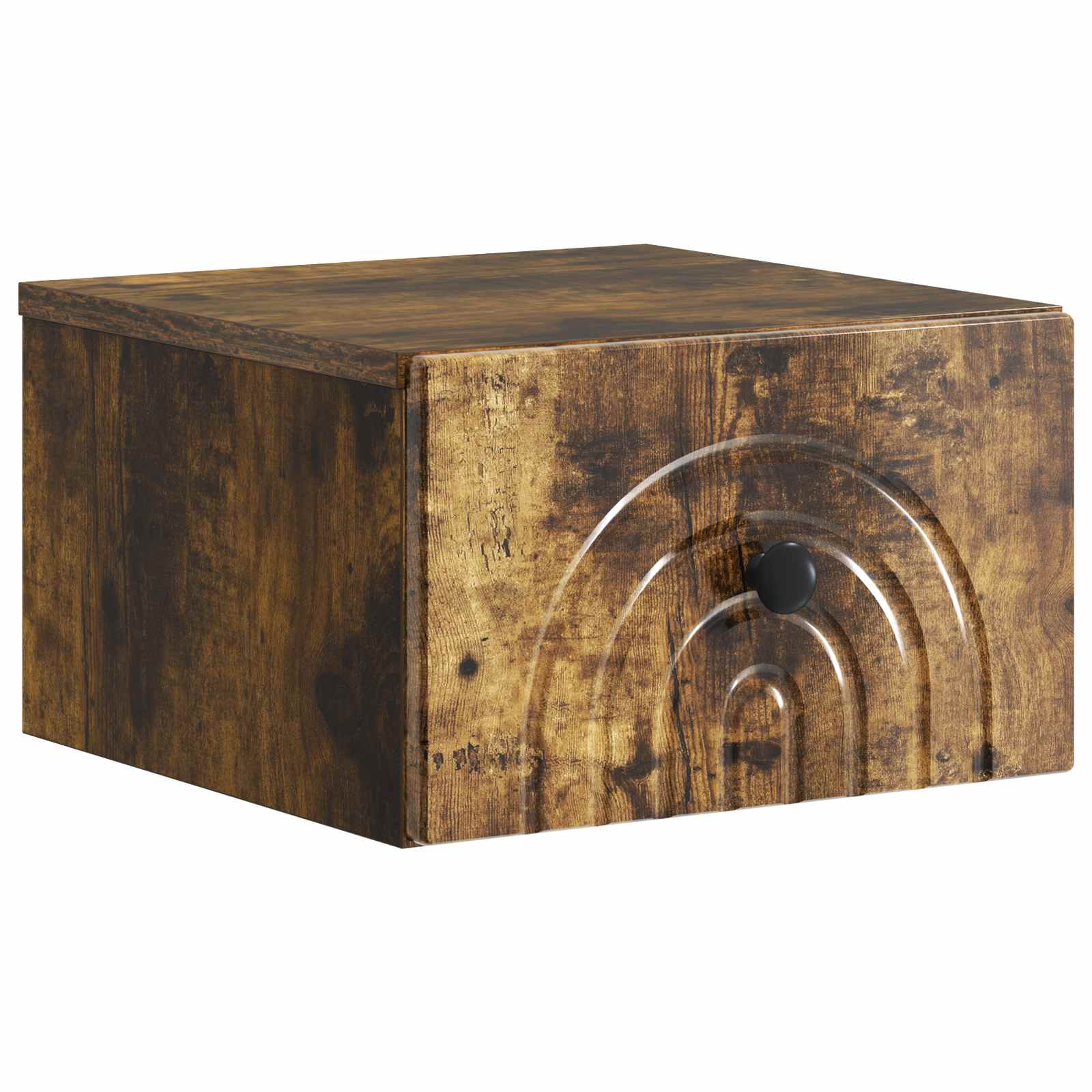 Væghængt Natbord Røget eg 33 x 34,5 x 20 cm Konstrueret træ