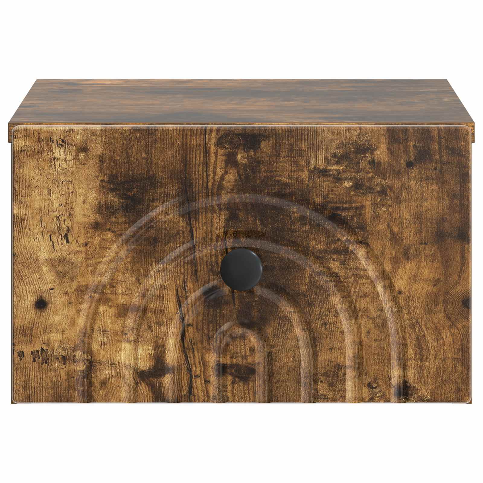 Væghængt Natbord Røget eg 33 x 34,5 x 20 cm Konstrueret træ