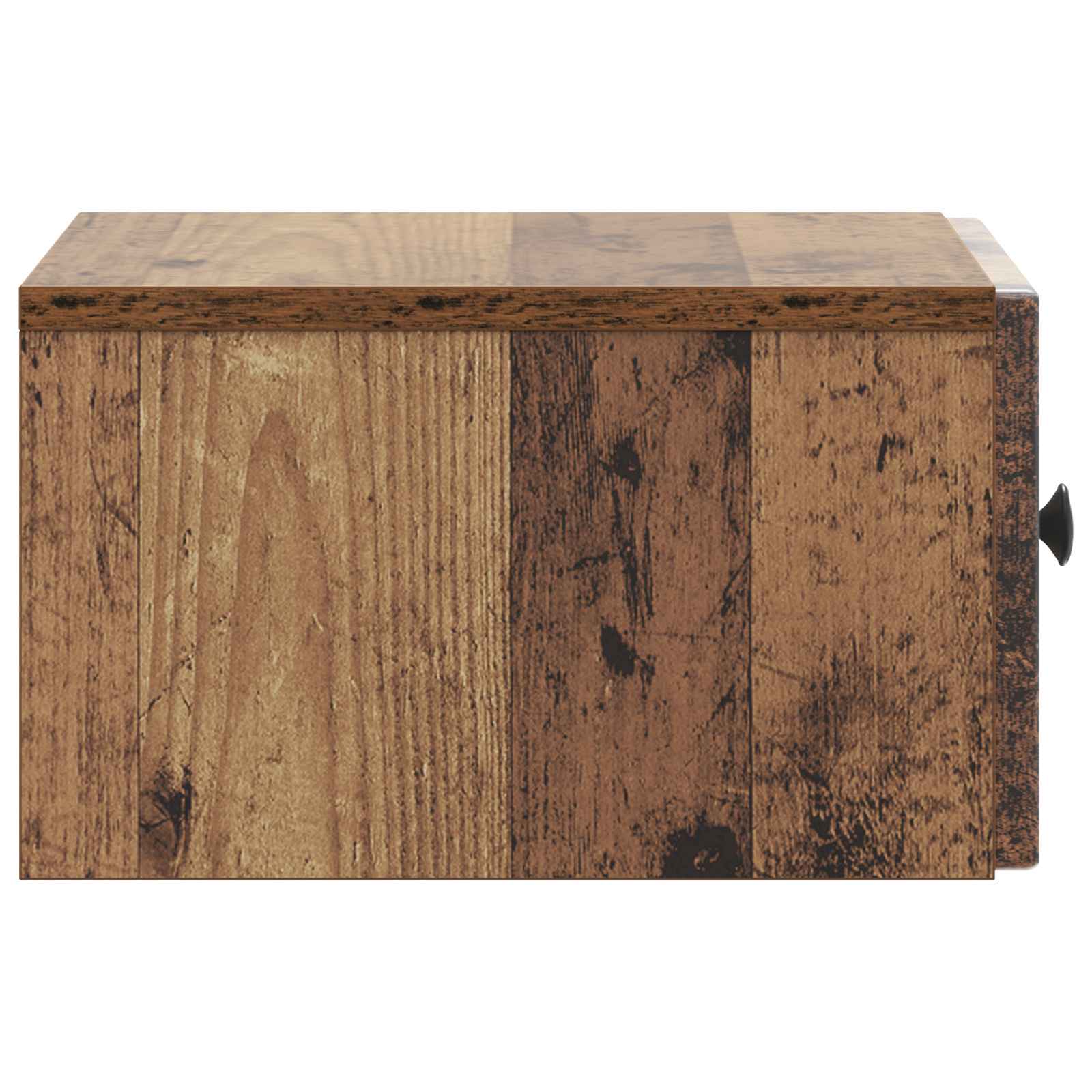 Væghængt Natbord Gammelt træ 33 x 34,5 x 20 cm Konstrueret træ