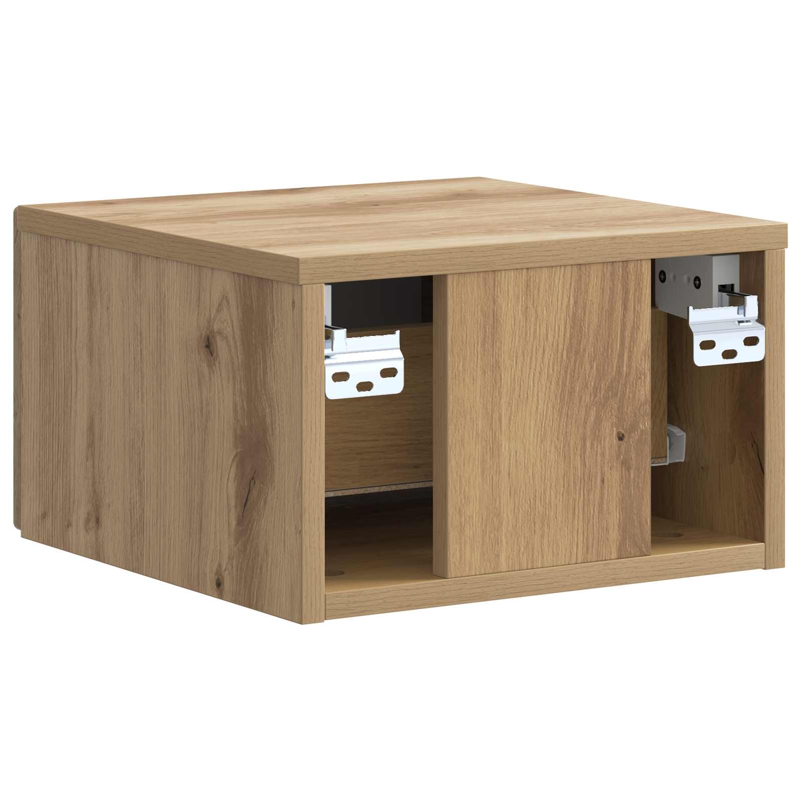 Væghængt Natbord med skuffe 2 pcs Artisan-eg 33 x 34,5 x 20 cm