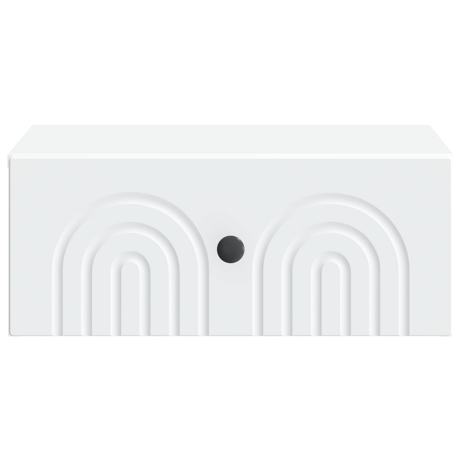 Væghængt Natbord 2 pcs Hvid 49 x 34,5 x 20 cm Konstrueret træ