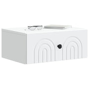 Væghængt Natbord 2 pcs Hvid 49 x 34,5 x 20 cm Konstrueret træ