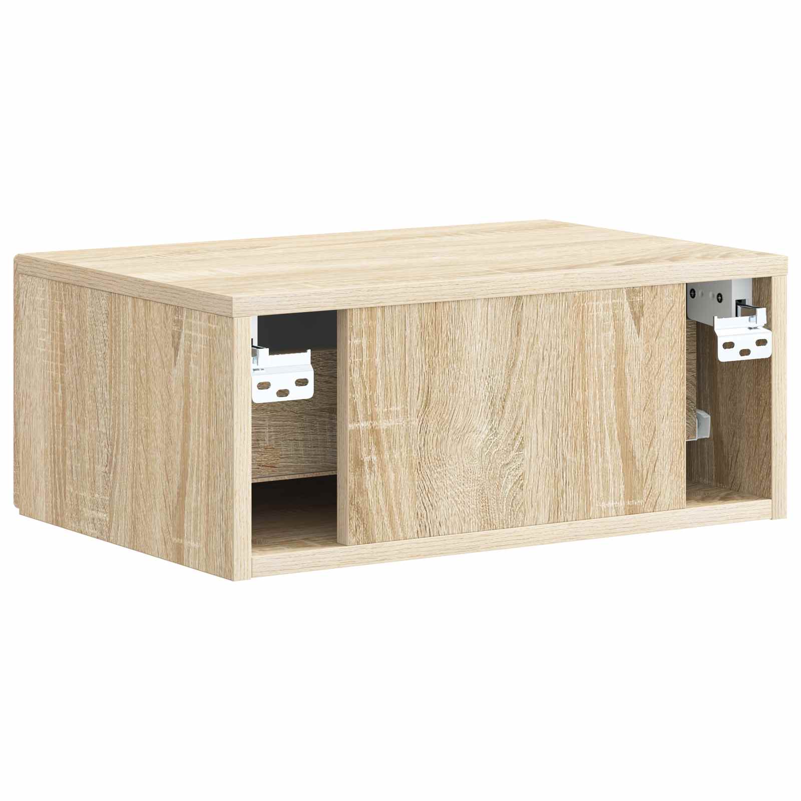 Væghængt Natbord Sonoma-eg 49 x 34,5 x 20 cm Konstrueret træ