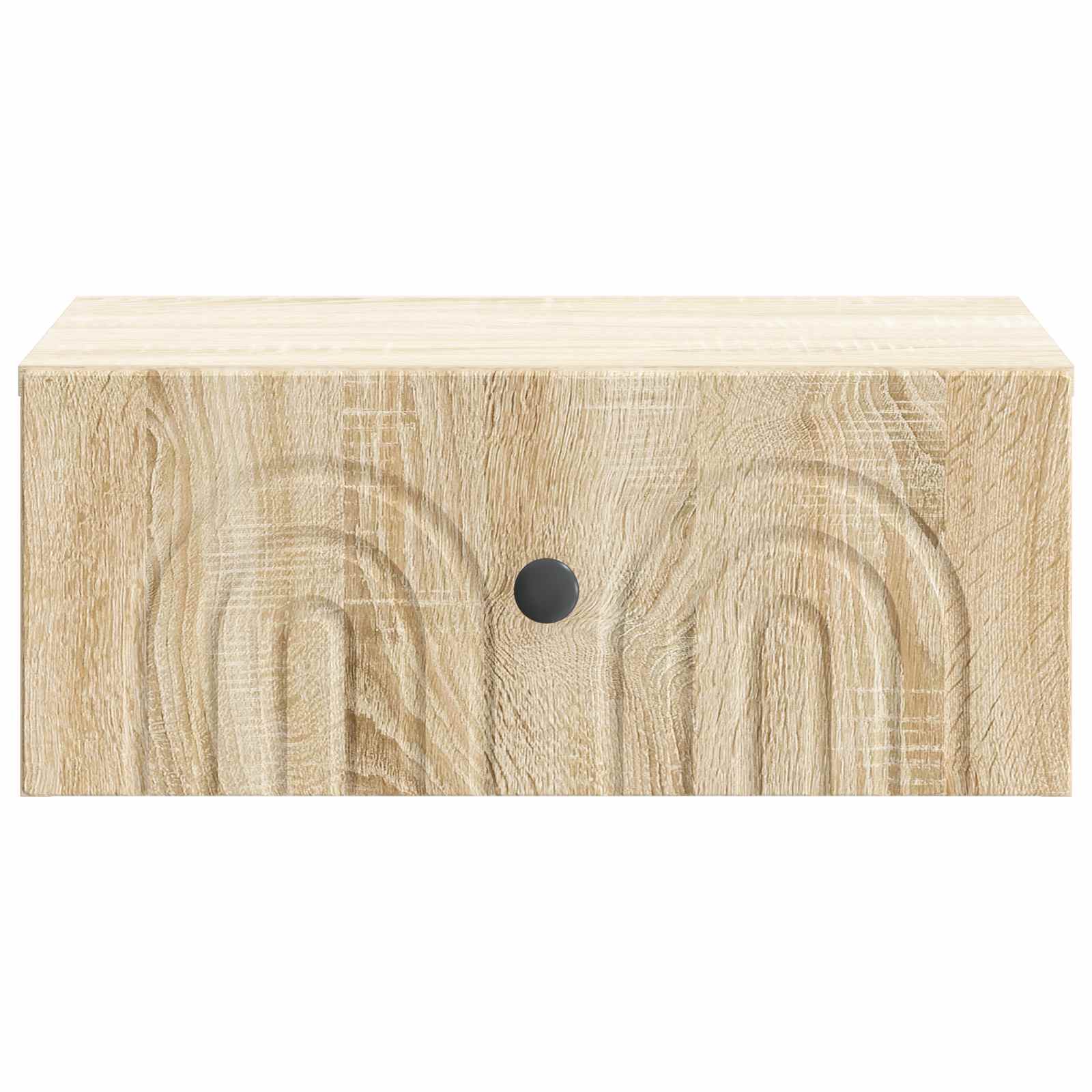 Væghængt Natbord med skuffe 2 pcs Sonoma-eg 49 x 34,5 x 20 cm