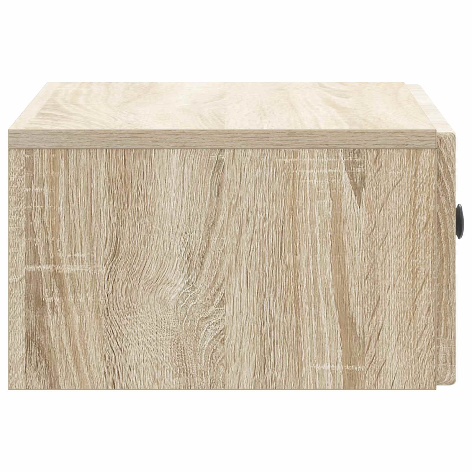 Væghængt Natbord med skuffe 2 pcs Sonoma-eg 49 x 34,5 x 20 cm