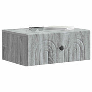 Væghængt Natbord 2 pcs Grå sonoma-eg 49 x 34,5 x 20 cm