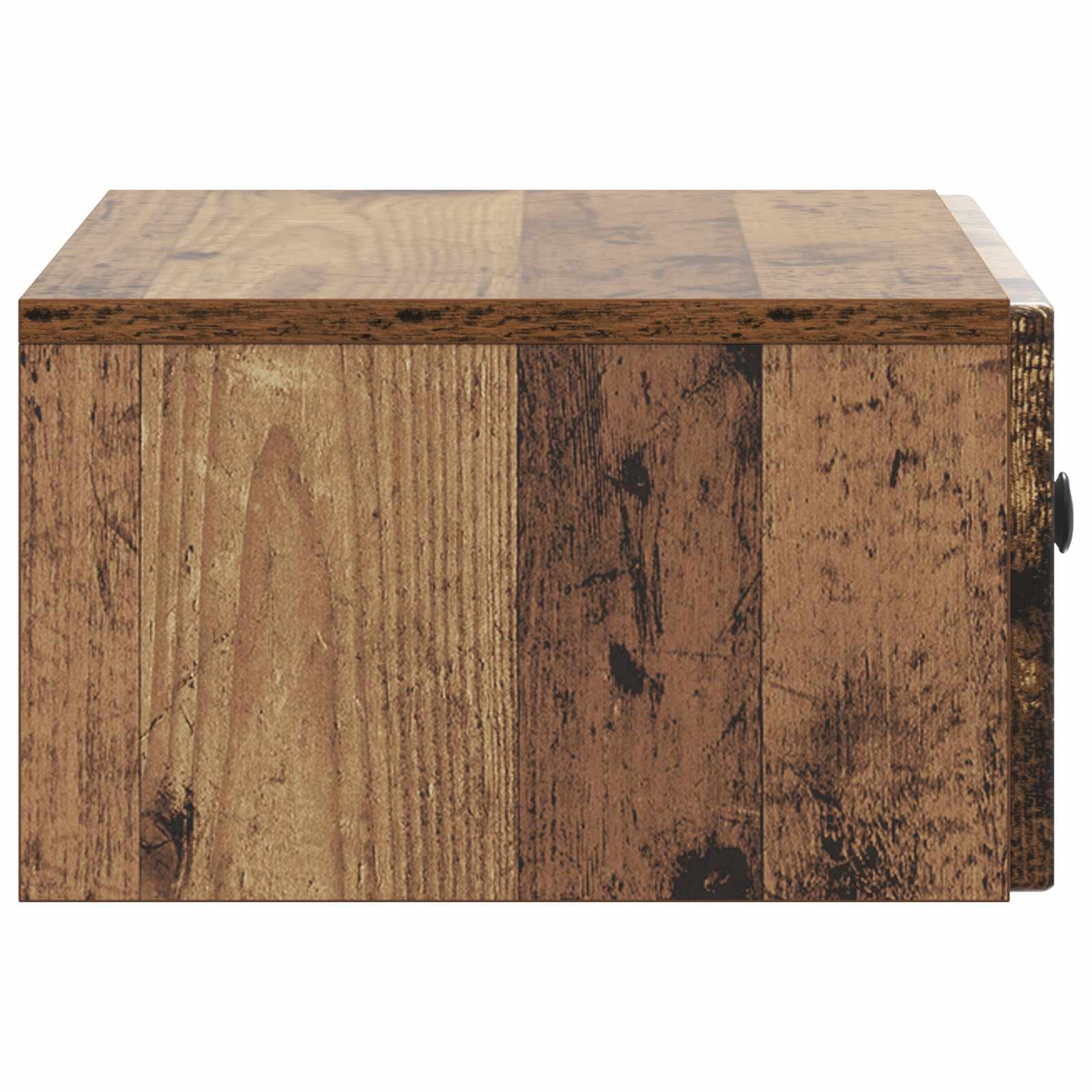 Væghængt Natbord Gammelt træ 49 x 34,5 x 20 cm Konstrueret træ