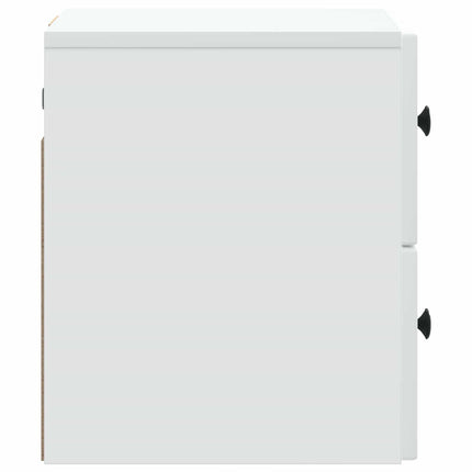 Væghængt Natbord Hvid 33 x 34,5 x 40 cm Konstrueret træ
