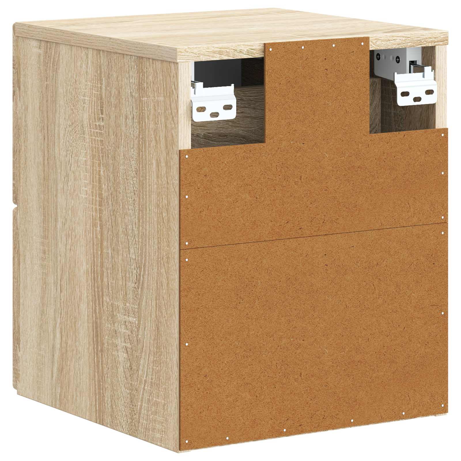 Væghængt Natbord Sonoma-eg 33 x 34,5 x 40 cm Konstrueret træ