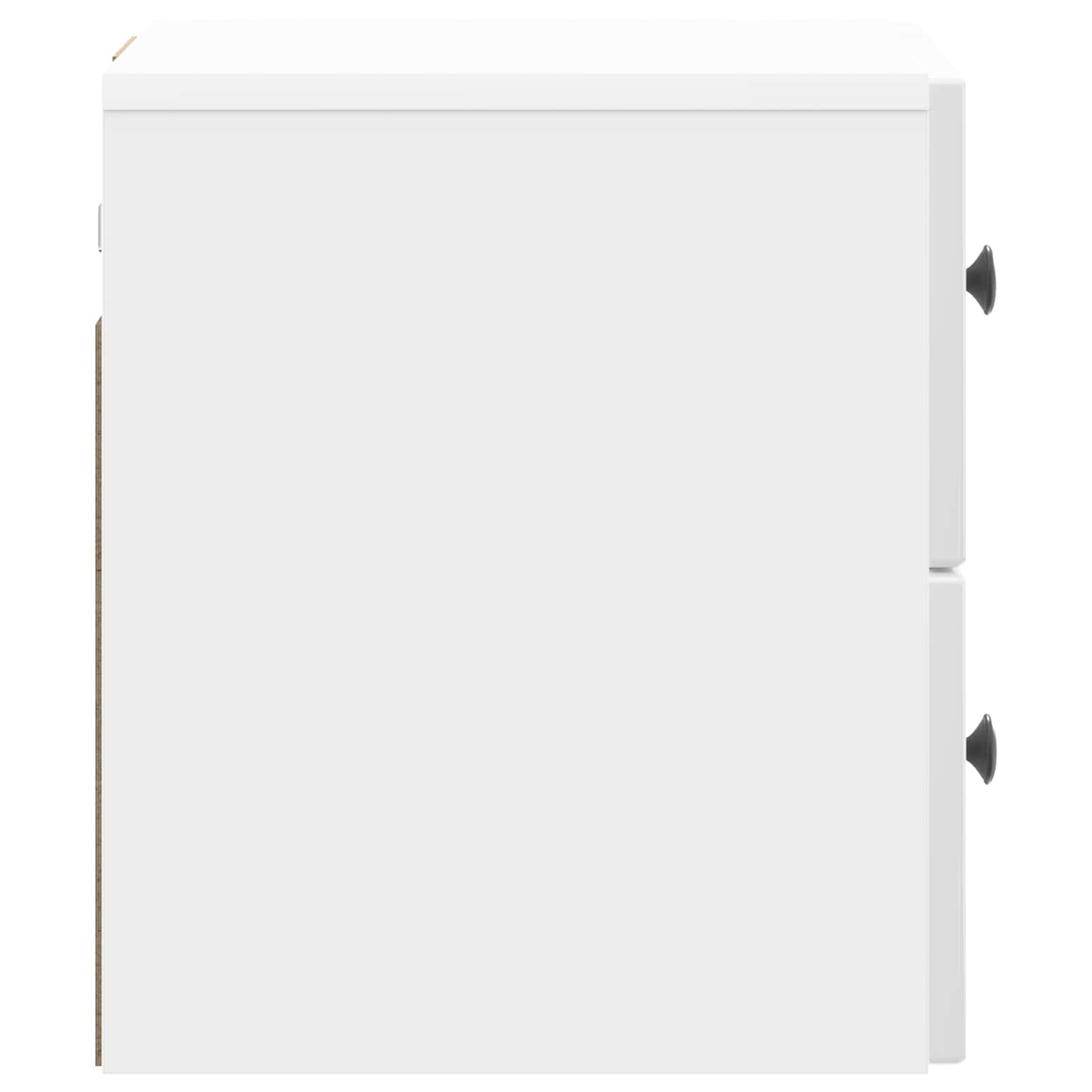 Væghængt Natbord 2 pcs Hvid højglans 33 x 34,5 x 40 cm