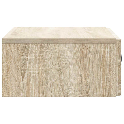 Væghængt Sideskab 59 x 34,5 x 17 cm Konstrueret træ Sonoma-eg