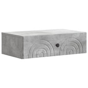 Væghængt Sideskab Betongrå 59 x 34,5 x 17 cm Konstrueret træ