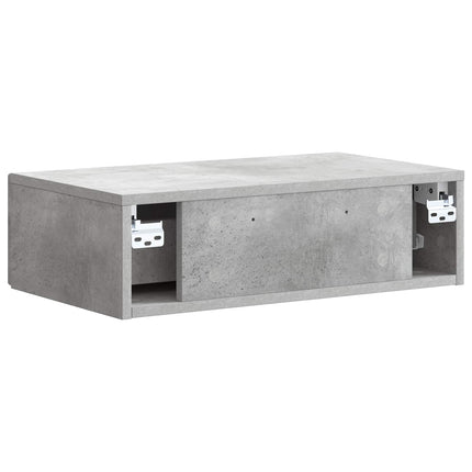 Væghængt Sideskab 59 x 34,5 x 17 cm Konstrueret træ Betongrå