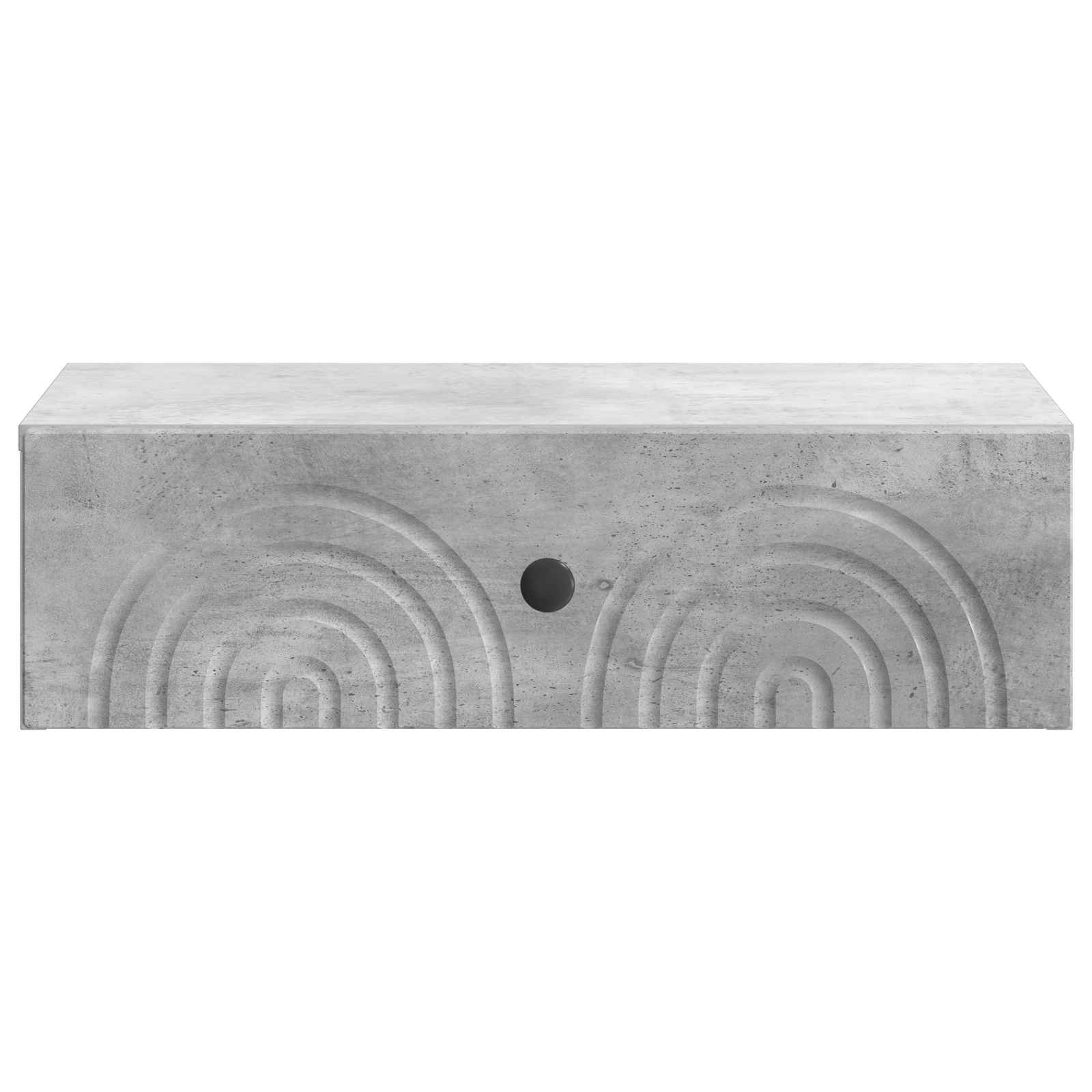 Væghængt Sideskab Betongrå 59 x 34,5 x 17 cm Konstrueret træ