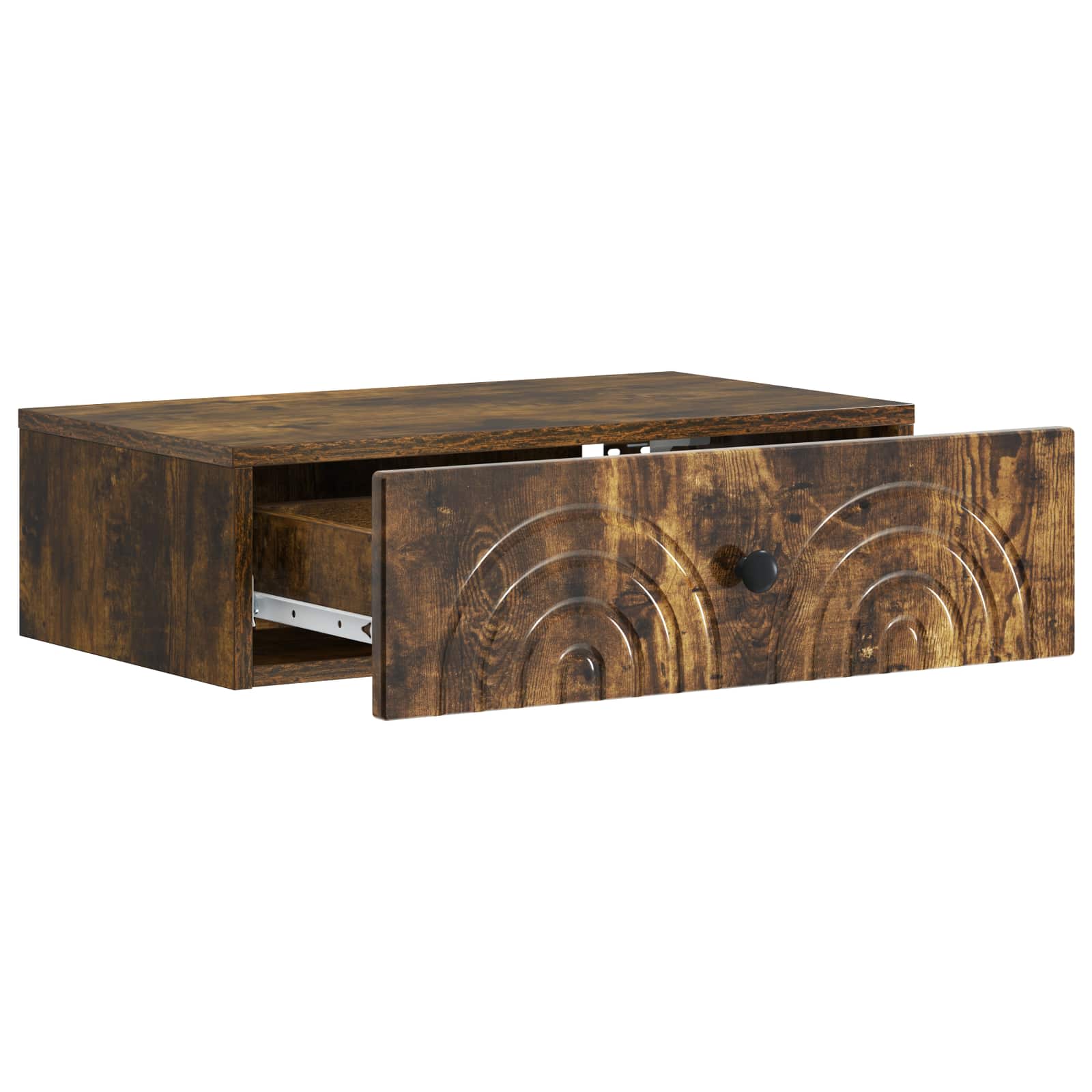 Væghængt Sideskab Røget eg 59 x 34,5 x 17 cm Konstrueret træ