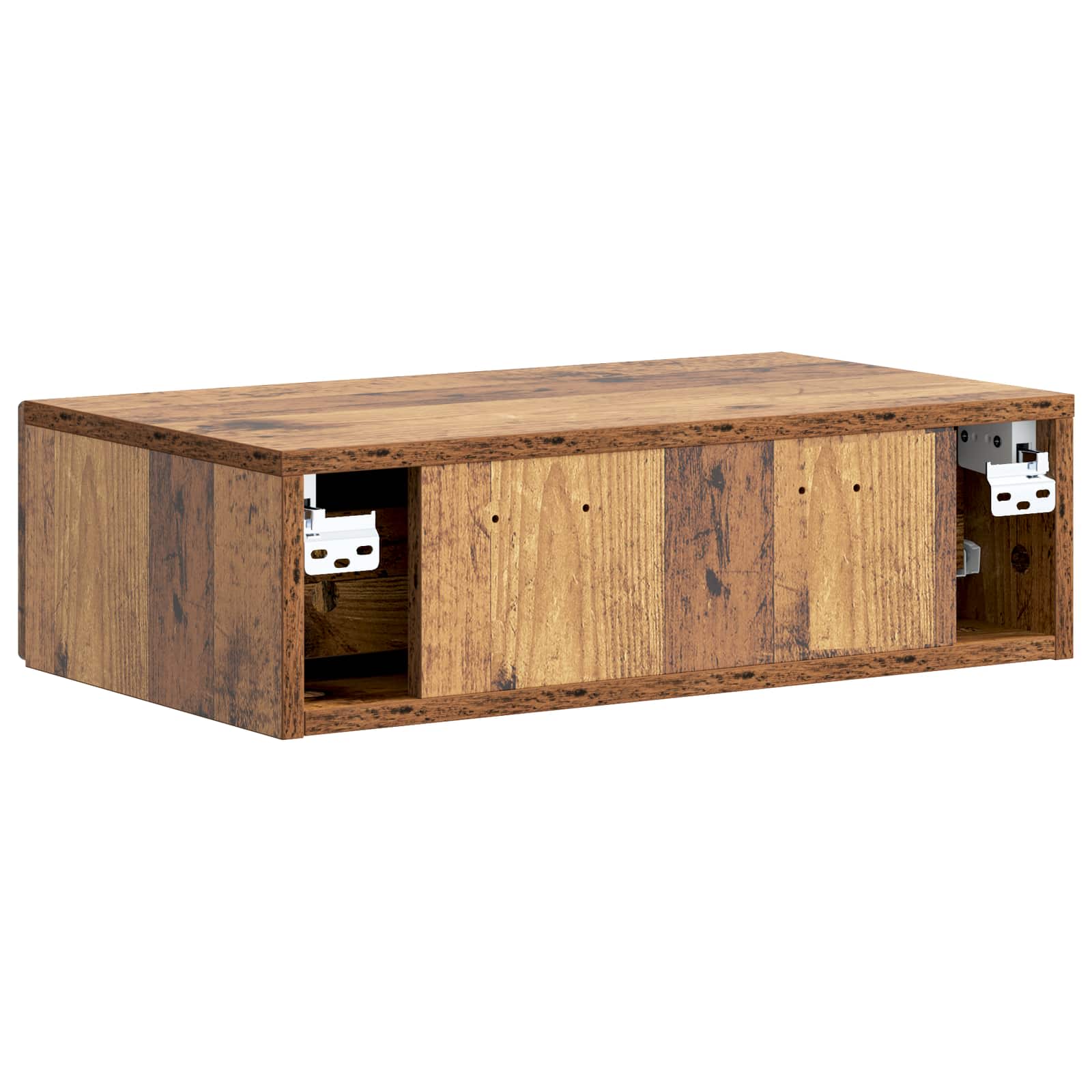 Væghængt Sideskab Gammelt træ 59 x 34,5 x 17 cm Konstrueret træ