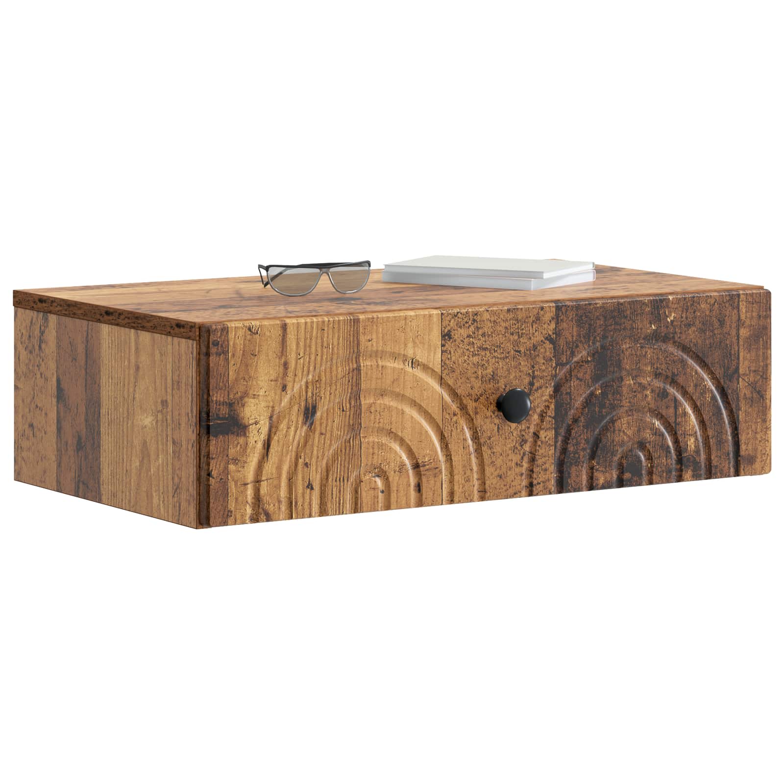 Væghængt Sideskab Gammelt træ 59 x 34,5 x 17 cm Konstrueret træ
