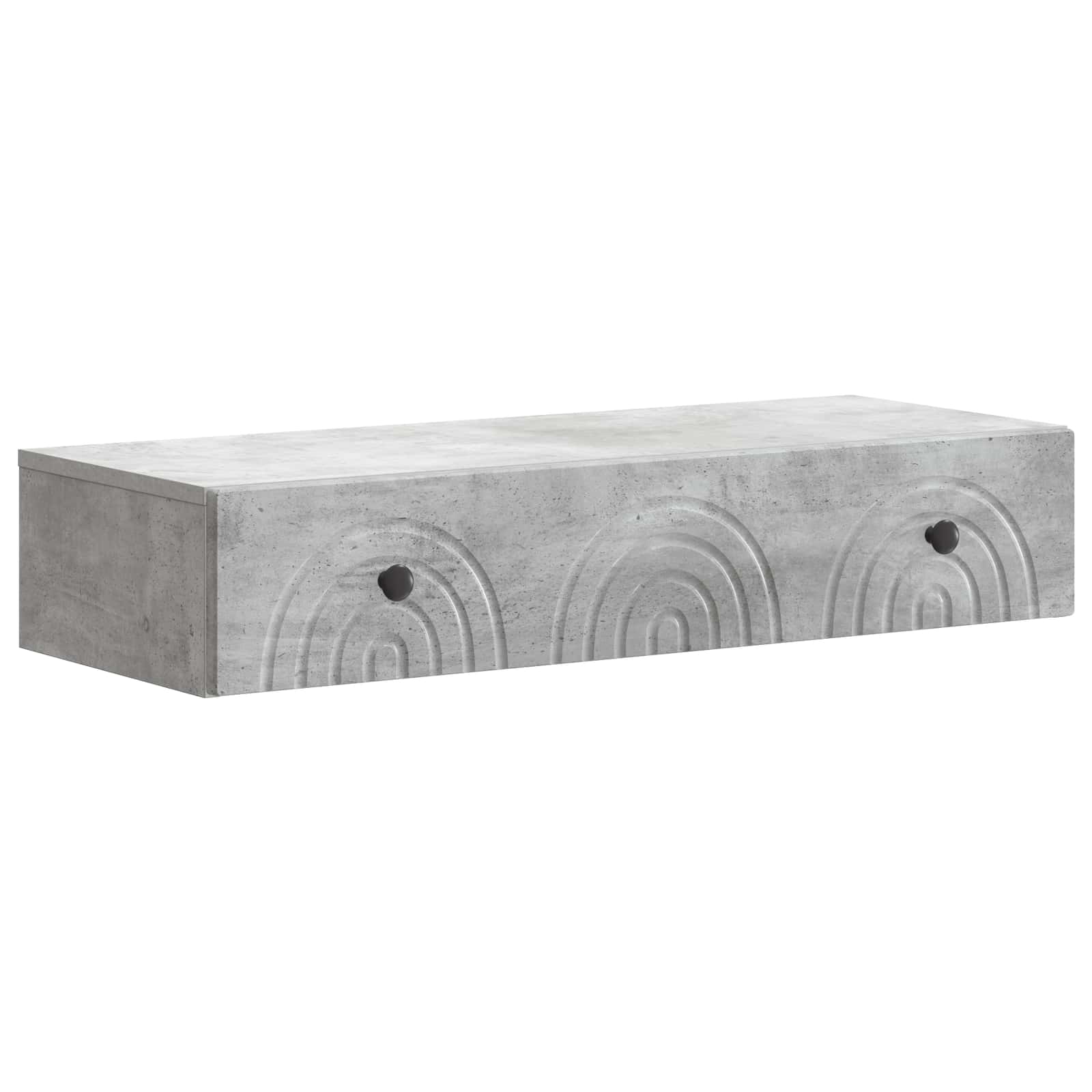 Væghængt Sideskab Betongrå 87,5 x 34,5 x 17 cm Konstrueret træ