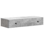 Væghængt Sideskab Betongrå 87,5 x 34,5 x 17 cm Konstrueret træ