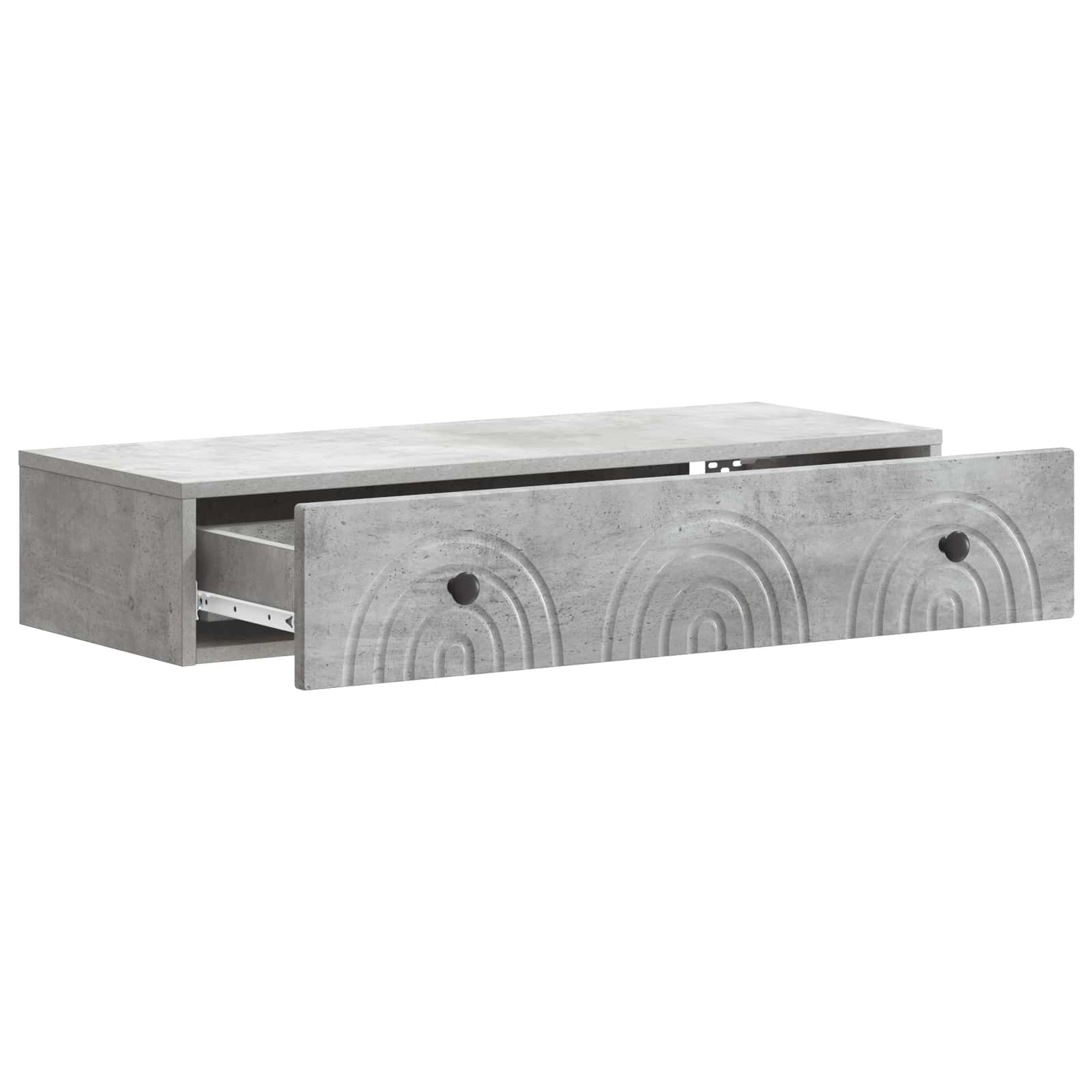 Væghængt Sideskab Betongrå 87,5 x 34,5 x 17 cm Konstrueret træ