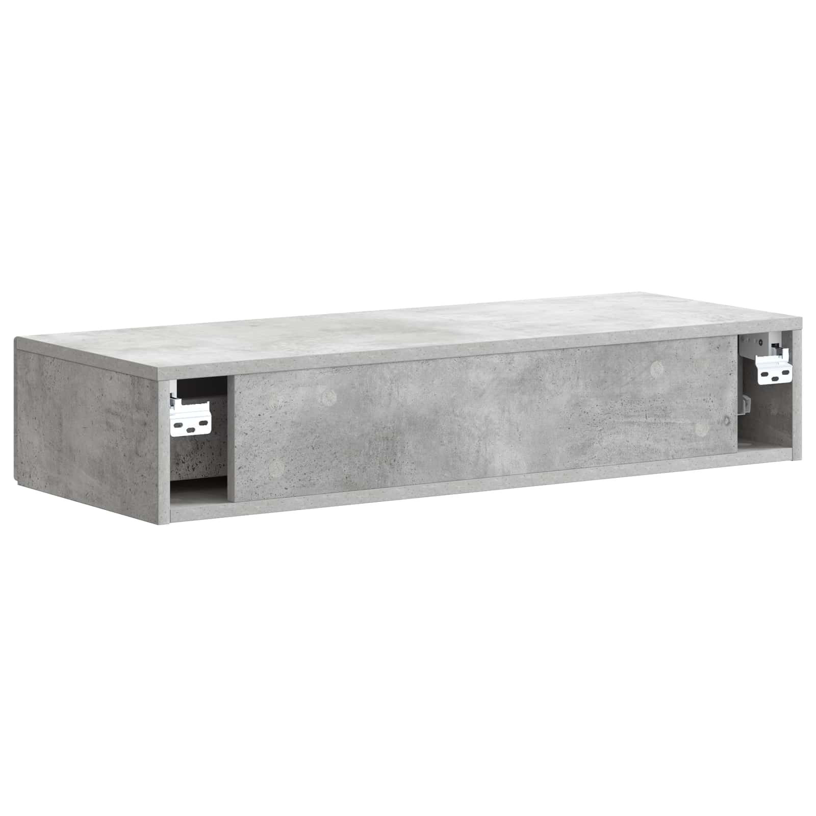 Væghængt Sideskab Betongrå 87,5 x 34,5 x 17 cm Konstrueret træ