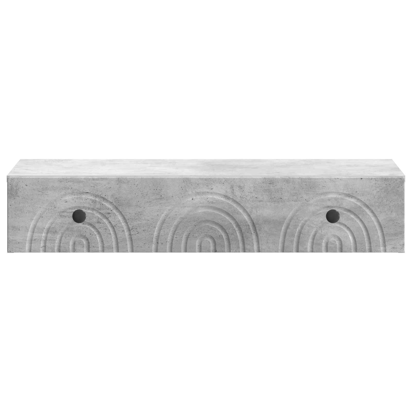 Væghængt Sideskab Betongrå 87,5 x 34,5 x 17 cm Konstrueret træ