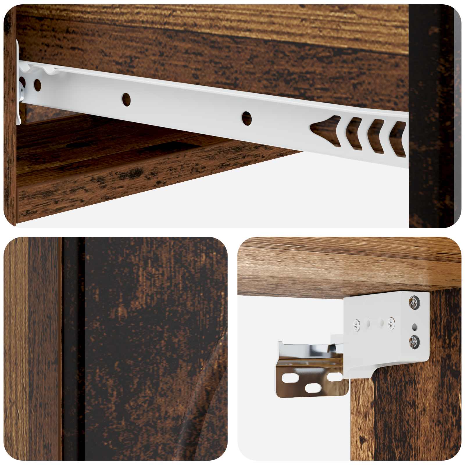 Væghængt Sideskab Gammelt træ 87,5 x 34,5 x 17 cm