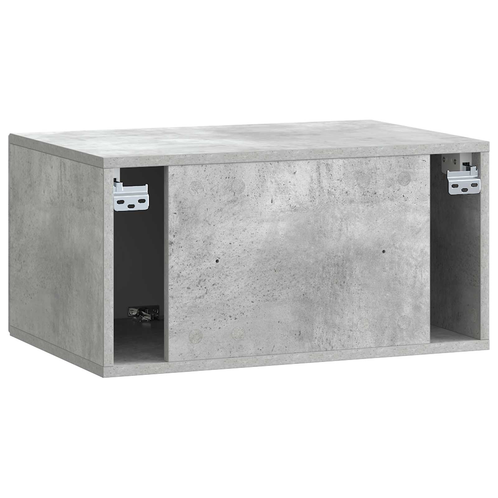 Væghængt TV-skab Betongrå 59,5 x 41 x 30 cm Konstrueret træ