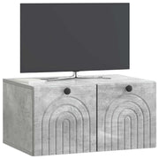 Væghængt TV-skab Betongrå 59,5 x 41 x 30 cm Konstrueret træ