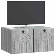 Væghængt TV-skab Vægmonteret Grå sonoma-eg 59,5 x 41 x 30 cm