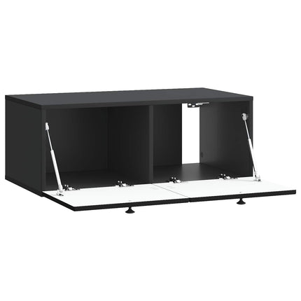 Væghængt TV-skab Sort 78,5 x 41 x 30 cm Konstrueret træ