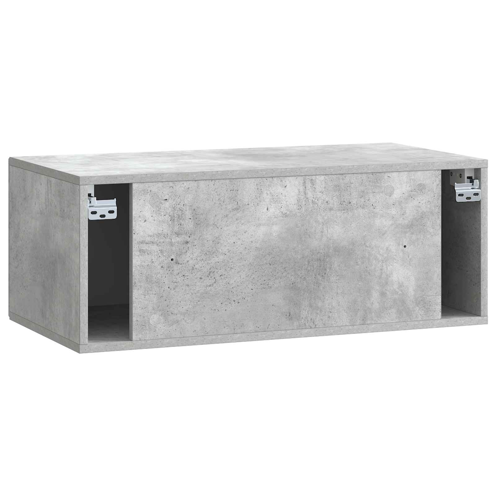 Væghængt TV-skab Betongrå 78,5 x 41 x 30 cm Konstrueret træ
