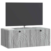 Væghængt TV-skab Vægmonteret Grå sonoma-eg 78,5 x 41 x 30 cm