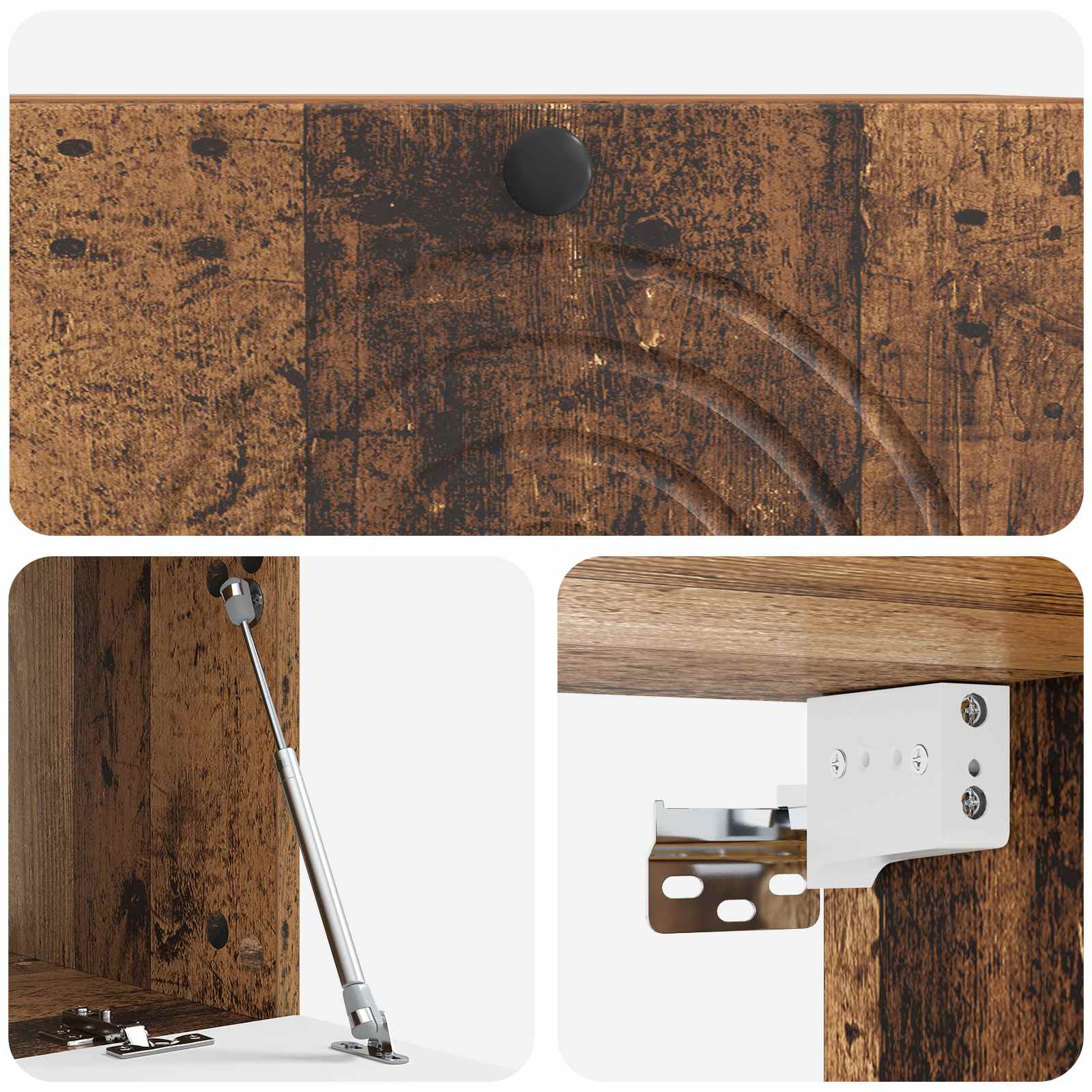 Væghængt TV-skab Gammelt træ 78,5 x 41 x 30 cm Konstrueret træ