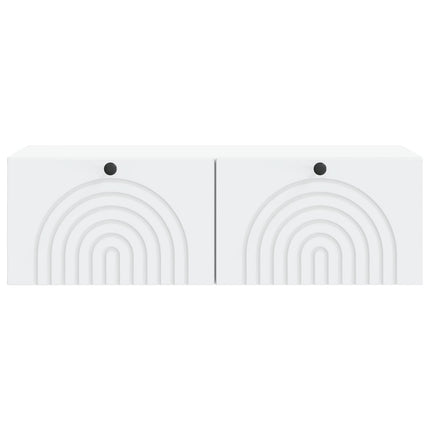 Væghængt TV-skab Hvid 99 x 41 x 30 cm Konstrueret træ