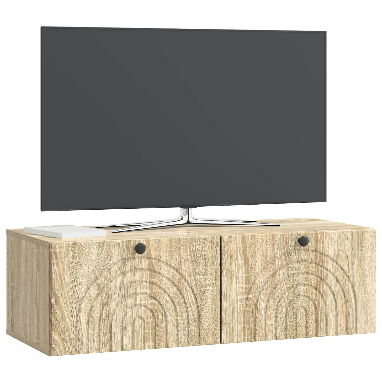 Væghængt TV-skab Sonoma-eg 98 x 41 x 30 cm Konstrueret træ