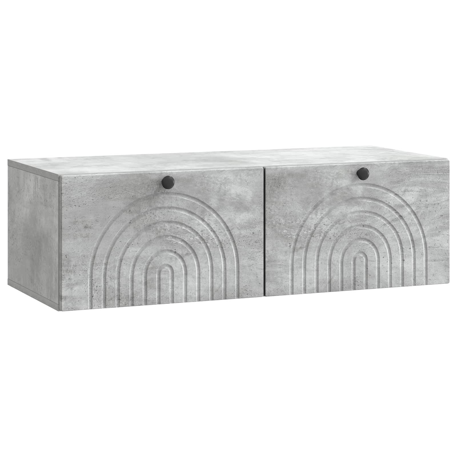 Væghængt TV-skab Betongrå 99 x 41 x 30 cm Konstrueret træ