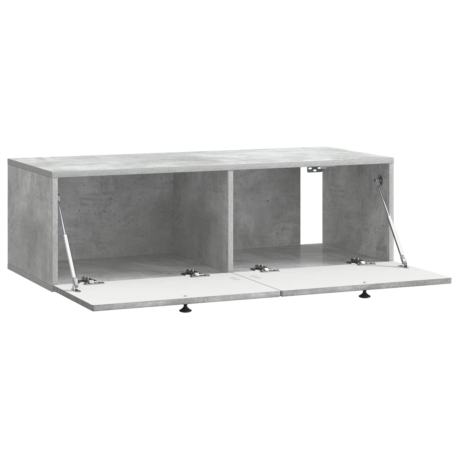 Væghængt TV-skab Betongrå 99 x 41 x 30 cm Konstrueret træ