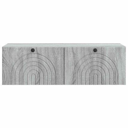 Væghængt TV-skab Grå sonoma-eg 99 x 41 x 30 cm Konstrueret træ